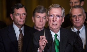 Mitch McConnell's amazing filibuster of his own bill