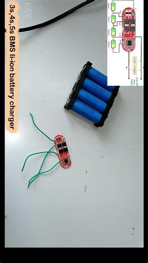 4S 16.8V 18650 Li-ion Battery Pack using 3 in 1 BMS Board #power_gen #4S_BMS #lithium #batterypack