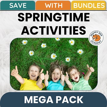 First Day of Spring Activities Middle School Spring Break Worksheets BUNDLE