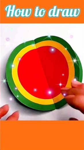 How to Make easy watermelon with paper