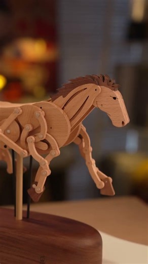 New Arrivals-Original Galloping Horse Automata #craftsmm #horse #automata #handmade #woodart