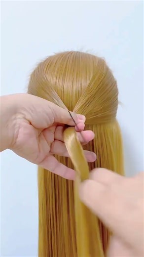 Elegant Hairstyle Without Effort ✨#beauty #hairstyle #trending