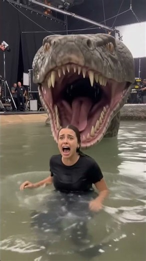 Actress Gets Swallowed by a Giant Snake for the Paycheck!
