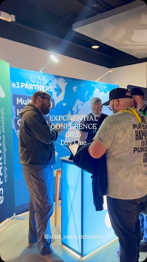 Day One Exponential Conference✔️ We are here with @e3partners @iamsecond 🔹 Come check us out at our booth to get more information about what we do and who we are! Our team is speaking during a breakout session this morning at 8:45! We hope to get you connected to what God is doing around the world and in our neighborhoods!🔥 | Sent Ones
