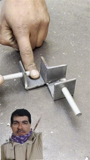 Made tools for holding welding .#experiment #foryou #diy