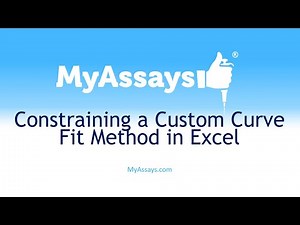 Constraining a Custom Curve Fit Method in Excel