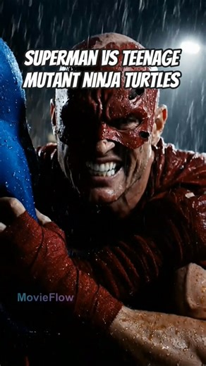 Superman vs teenage mutant ninja turtles #teenagemutantninjaturtles #superman #ai #movieflow