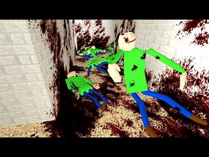 BALDI'S BASICS SCHOOLHOUSE BLOODY RAGDOLL!! Garry's Mod [Baldi's Basics] Gameplay