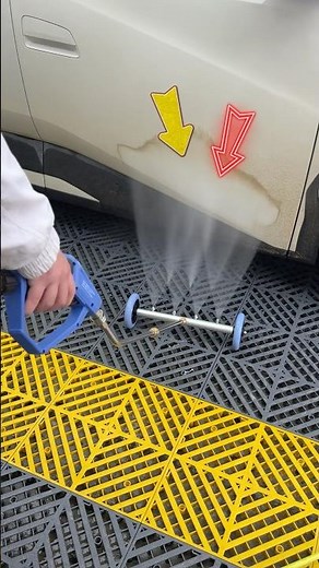 Grime under your car🚗 vanishes instantly👍! #detailing #carwash #pressurewashing