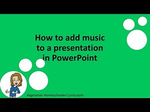 How to add music to a presentation in PowerPoint