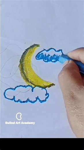 Moon Drawing tricks #art #drawing #bulbul_art_academy