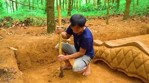 Days of shaping wet clay into a full bed - then this happened