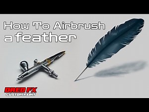 how to Airbrush a realistic feather that really looks 3d
