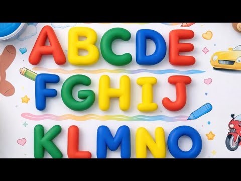 Alphabet, ABC song, ABCD, A to Z, Kids rhymes, collection for writing along dotted lines for toddler