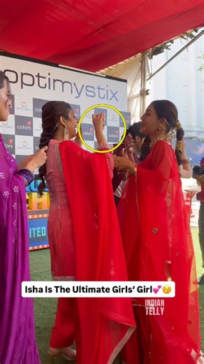 Indian Telly on Instagram: "Isha stealing the show by entertaining the audience for debina’s vlog📸😂 #ishamalviya #debinabonnerjee #sk #indiantelly"