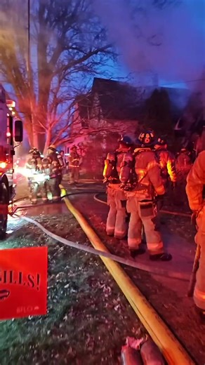 Buffalo Firefighters of the 6th Battalion 3rd Platoon operating at 21 Glenn Street early Friday morning December 26, 2025 🚒 🔥 | Buffalo Fire Department-Helmets & Hose Wagons