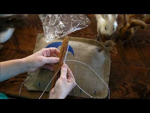How to Needle Felt: Basket Bunny 1 by Sarafina Fiber Art