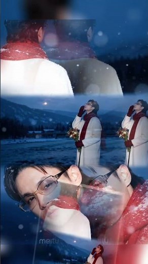 雪景色ポートレート 今流行りのAi やってみた