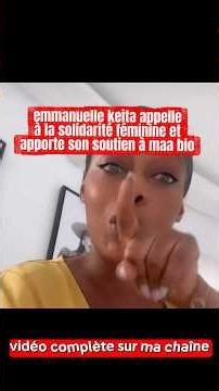 emmanuelle keita appelle à la solidarité féminine et soutien maa bio #kongossa #gbairai #feminisme