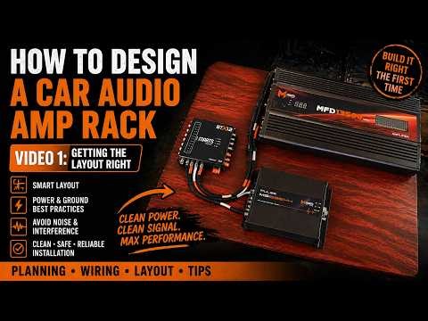 How to Design a Car Audio Amp rack, Video 1 getting the layout right!