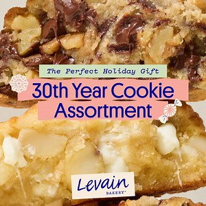 Something old and something new — our iconic Chocolate Chip Walnut paired with a brand-new cookie that’s sure to be a classic, White Chocolate Macadamia. Baked fresh and shipped nationwide for a limited-time. | Levain Bakery