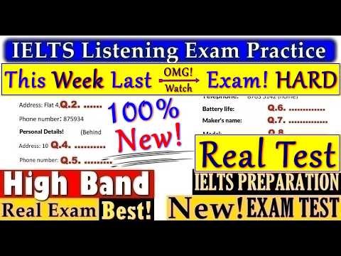 IELTS LISTENING PRACTICE TEST 2026 WITH ANSWERS | 23.04.2026