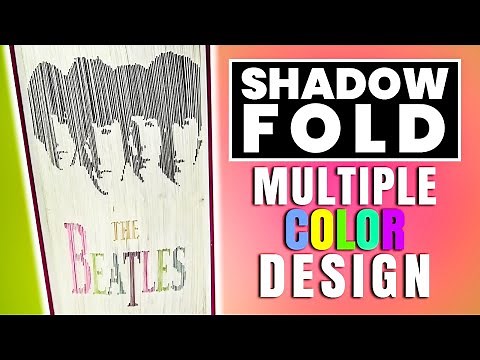 Book Folding Technique - How to Shadow Fold with Multiple Color Design