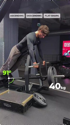 The goal here isn’t to say one exercise is better than another — it’s to show the difference in resistance curves each exercise can bring. The T-bar row has a descending resistance curve, which makes the movement feel more comfortable when your back muscles start getting weak in the shortened position. The dumbbell chest-supported row gives you a more linear resistance curve from start to finish. Outfits from @AYBL C0DE 'HJN10'