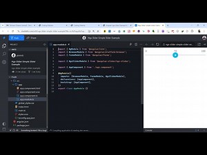 Angular ngx-slider Example to Build Number Slider Form Input Field in Browser Using TypeScript