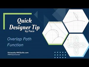 How to use the Overlap Path function in Pro-Stitcher Designer