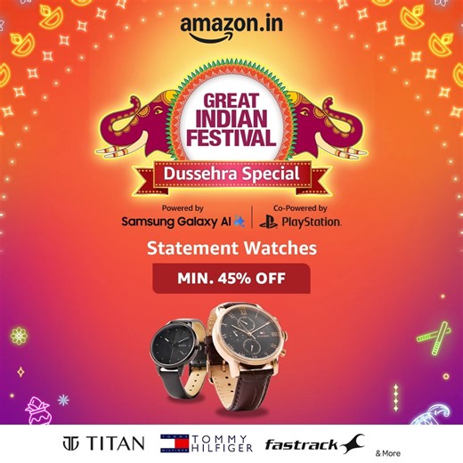 116K views · 173 reactions | Shop at the biggest sale of the year on Amazon Great Indian Festival  Get minimum 50-80% off on 1500+ top fashion and beauty brands ⁠ Shop from 4 lakh+ styles | Get easy returns *T&C applicable⁠ #AmazonGreatIndianFestival #TaiyaariKaTyohaar #AmazonFashion #AmazonBeauty #TyohaarReady #GetExtraDiscountWithPrime | Amazon India | Facebook