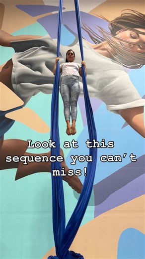 Gise Portal on Instagram: "Look at this sequence you can’t miss!✨🤸‍♀️ Every movement is a challenge, every transition is a lesson, and every climb reminds me why I love this art so much. If you’re an aerialist too, save this video for inspiration and share it with someone who can’t miss this sequence! 💫💜 #acroaereagp #aerialist #aerialsilk"