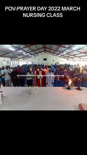 Nursing Class Prayer Day at Mukumu College 2022
