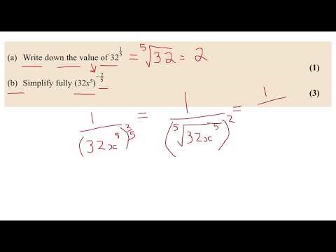 Indices GCSE Maths AS Pure Maths Edexcel OCR AQA KS3 Maths Exam Revision/Recap Prep Summer 2026