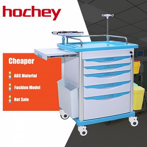 [Hot Item] Hospital Fortuniture Medical Patient Treatment ABS Emergency Crash Cart Nursing Drug Delivery Trolley