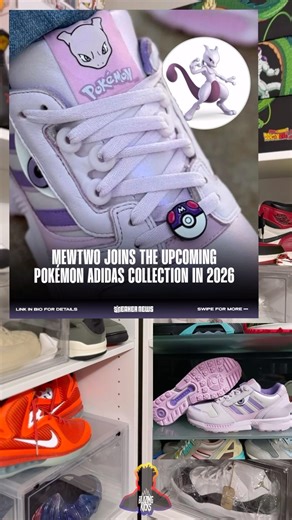 Looks like Pokémon and Adidas are cooking up a collaboration for 2026 👀 Mewtwo on the ZX 8000‼️