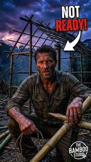 NOT READY: The Survival Shelter Failure 🎋🌑