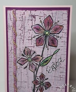 Crackle Technique For Greeting Cards