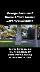 George Burns and Gracie Allen’s former home in Beverly Hills. #georgeburns #beverlyhills #hollywood #hollywoodhomes | Freyzel Productions