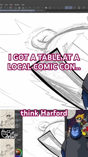 I made some print of the drawings and sold them at a local comic con.