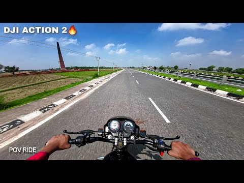 Hero Splendor Plus Highway Ride Full Throttle | Pure Raw Sound | POV 2K50FPS