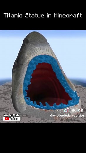 Titanic Statue Build in Minecraft! 🚢 Do you want to see Hacker's build next?? Let me know in the comments! #minecraft #noobvspro #noobvshacker #titanic #titanicwreck #titanicchallenge #shark #sharkattack #sharkbait #minecraftbuild #minecraftstatue