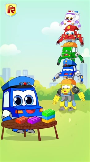 Lego Shape Matching Challenge | Choose The Right Colors 💖 Nursery Rhymes | RoboShorts #shorts