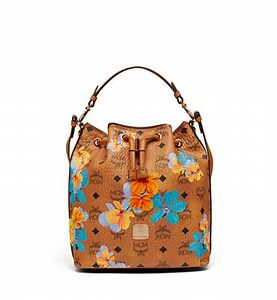 #MCM Essential Drawstring & Shopper Mini in Floral Print Visetos | MCM