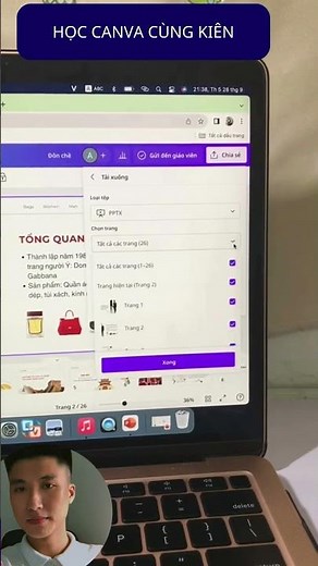 Hưỡng dẫn "NÉM" file thuyết trình từ Canva sang PowerPoint #nguyenngockien #hoccanva #powerpoint