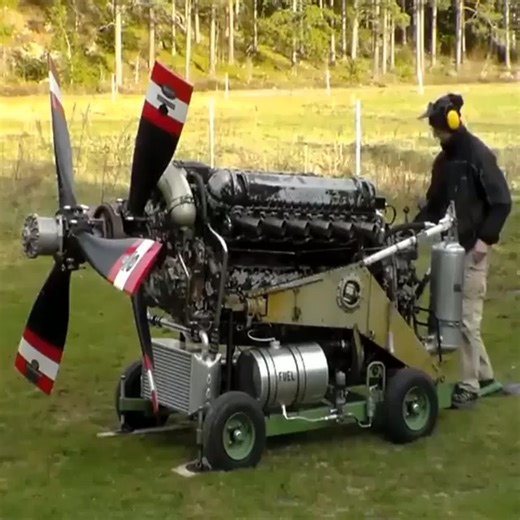 Rolls-Royce Griffon Mk58 first start up with contra rotating propellers | Sri Parisaramma Agri Solution