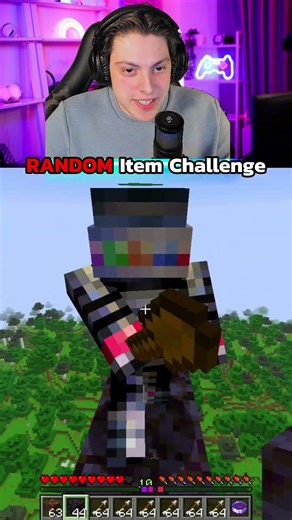 Minecraft RANDOM Item CHALLENGE! #shorts #Minecraft #feed