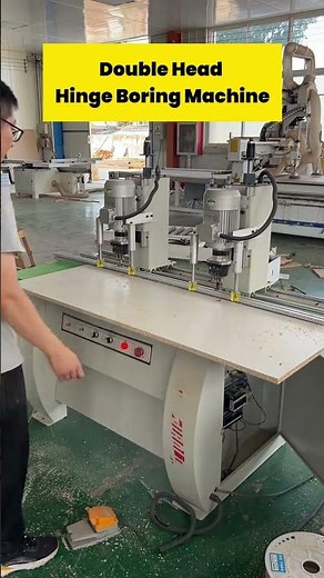 Double Head Hinge Boring Machine.Order it to Boost Your Woodworking Business.