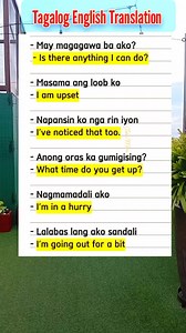 66K views · 952 reactions | Tagalog-English Phrases: Everyday Conversations Essential Tagalog Phrases for Beginners Learn Tagalog: Common Expressions & Translations | John Ines Mina | Facebook