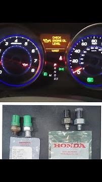 ACURA . HONDA CHECK ENGINE OIL LEVEL LIGHT COMES ON SOMETIMES?(FIXED)